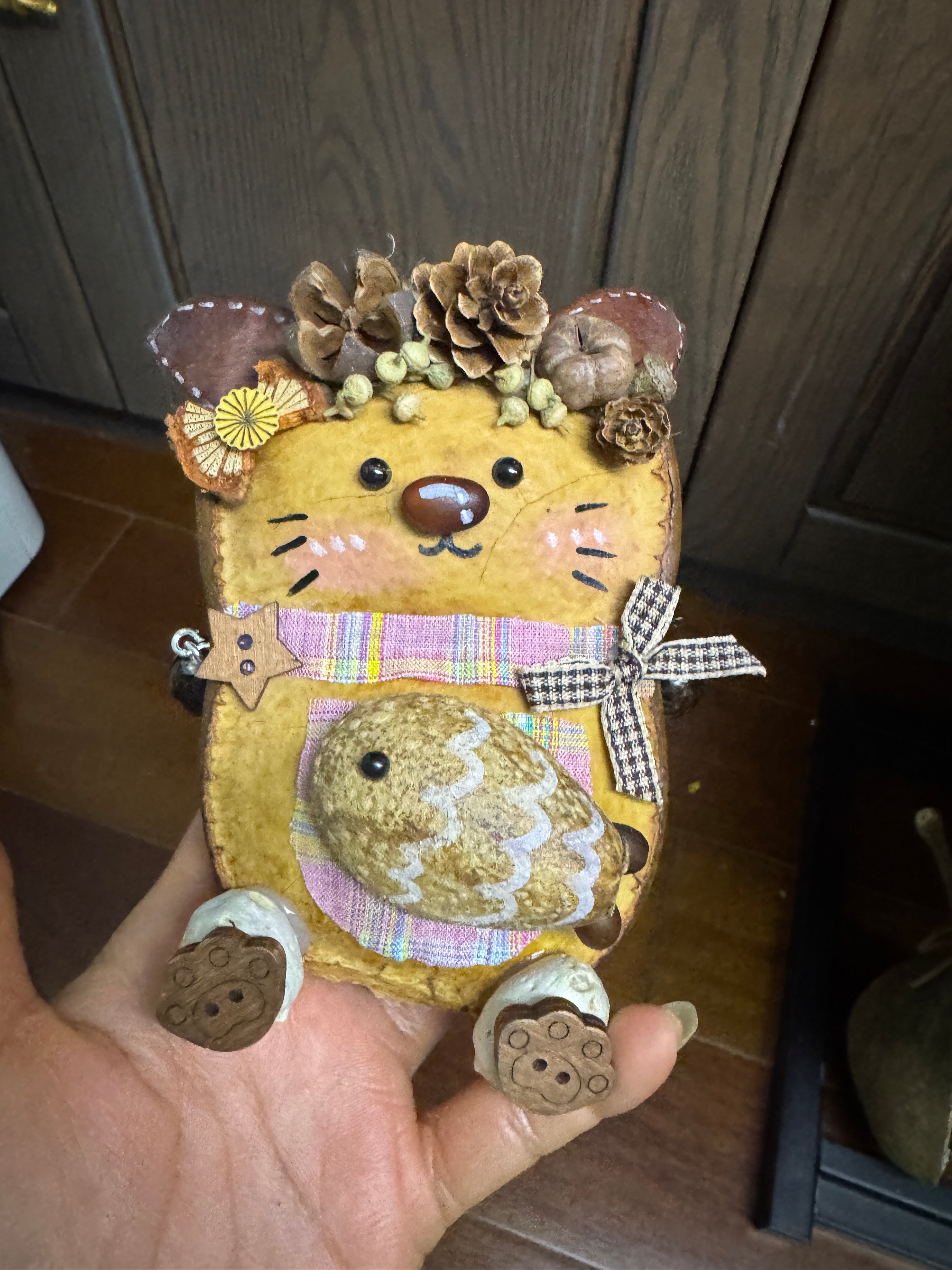 Handmade Entada Double Bean Pod Ornament