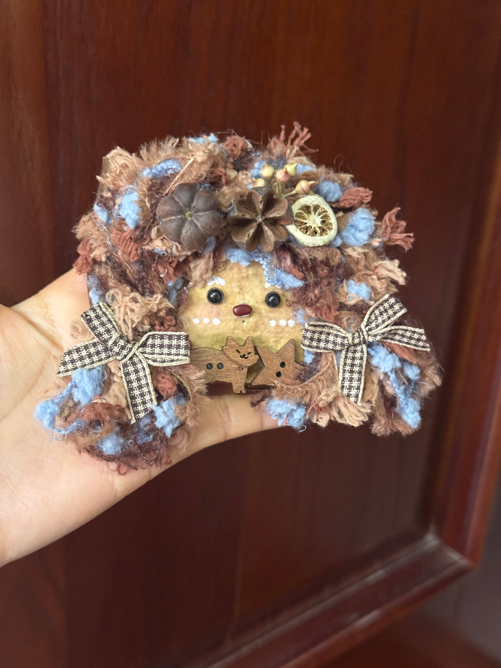 Handmade Entada Bean Pod Ornament