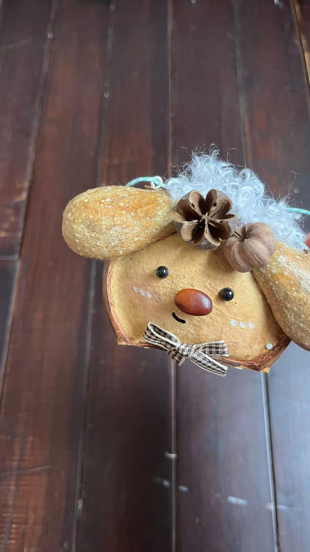 Handmade Entada Bean Pod Ornament