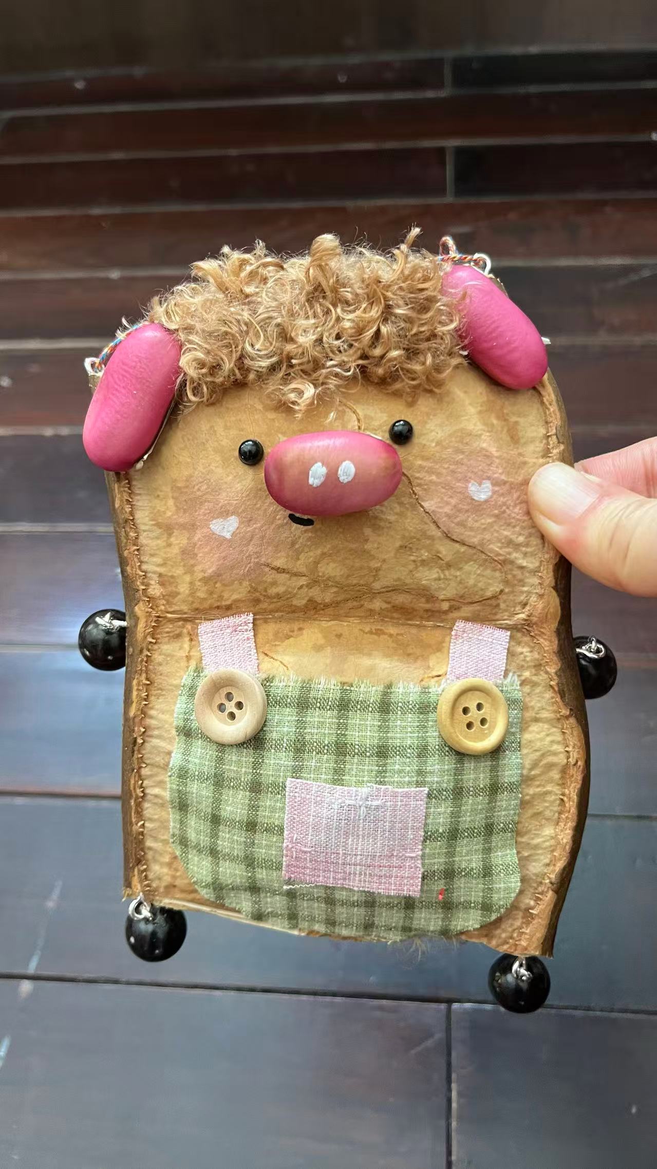 Handmade Entada Double Bean Pod Ornament