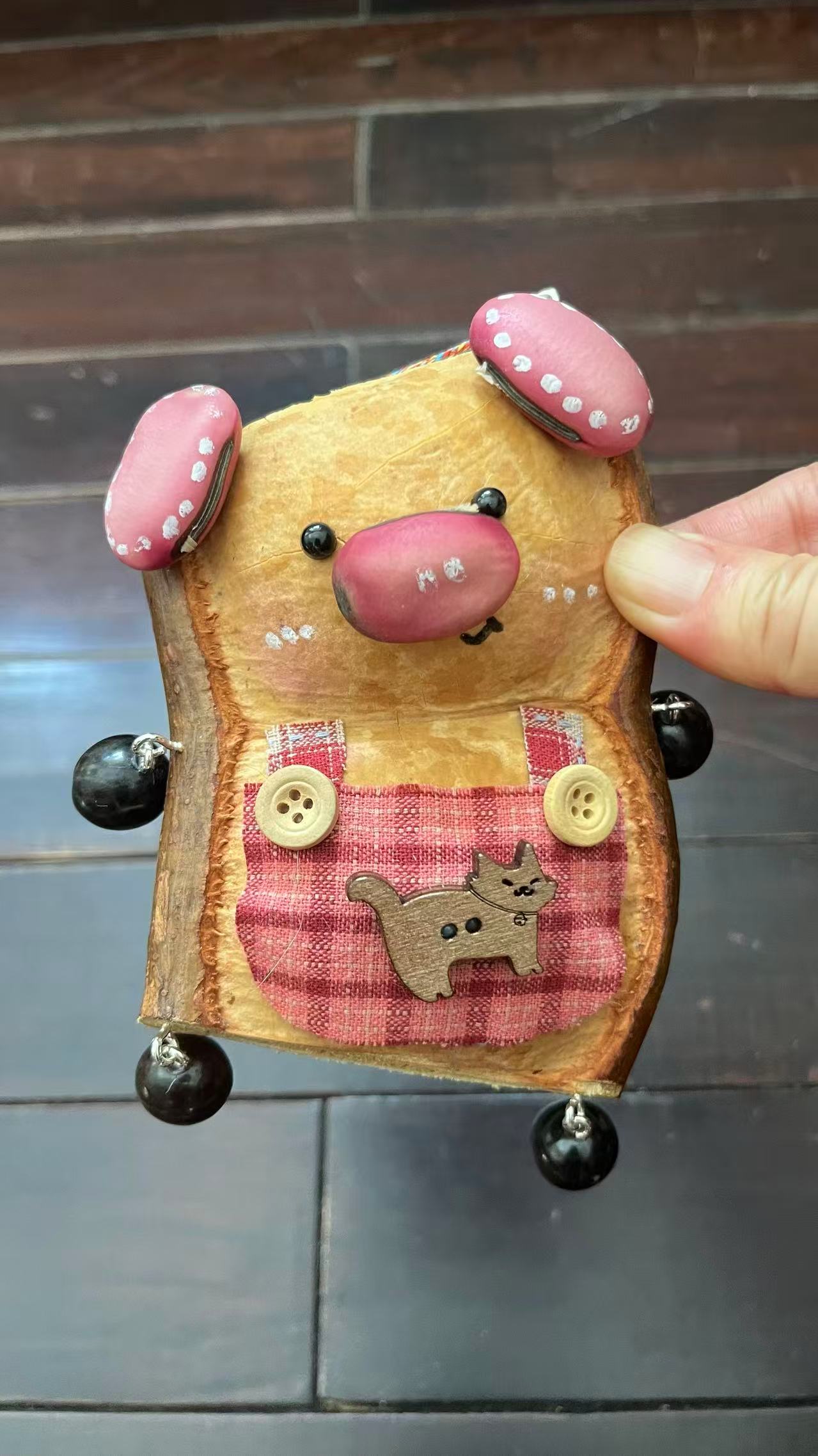 Handmade Entada Double Bean Pod Ornament