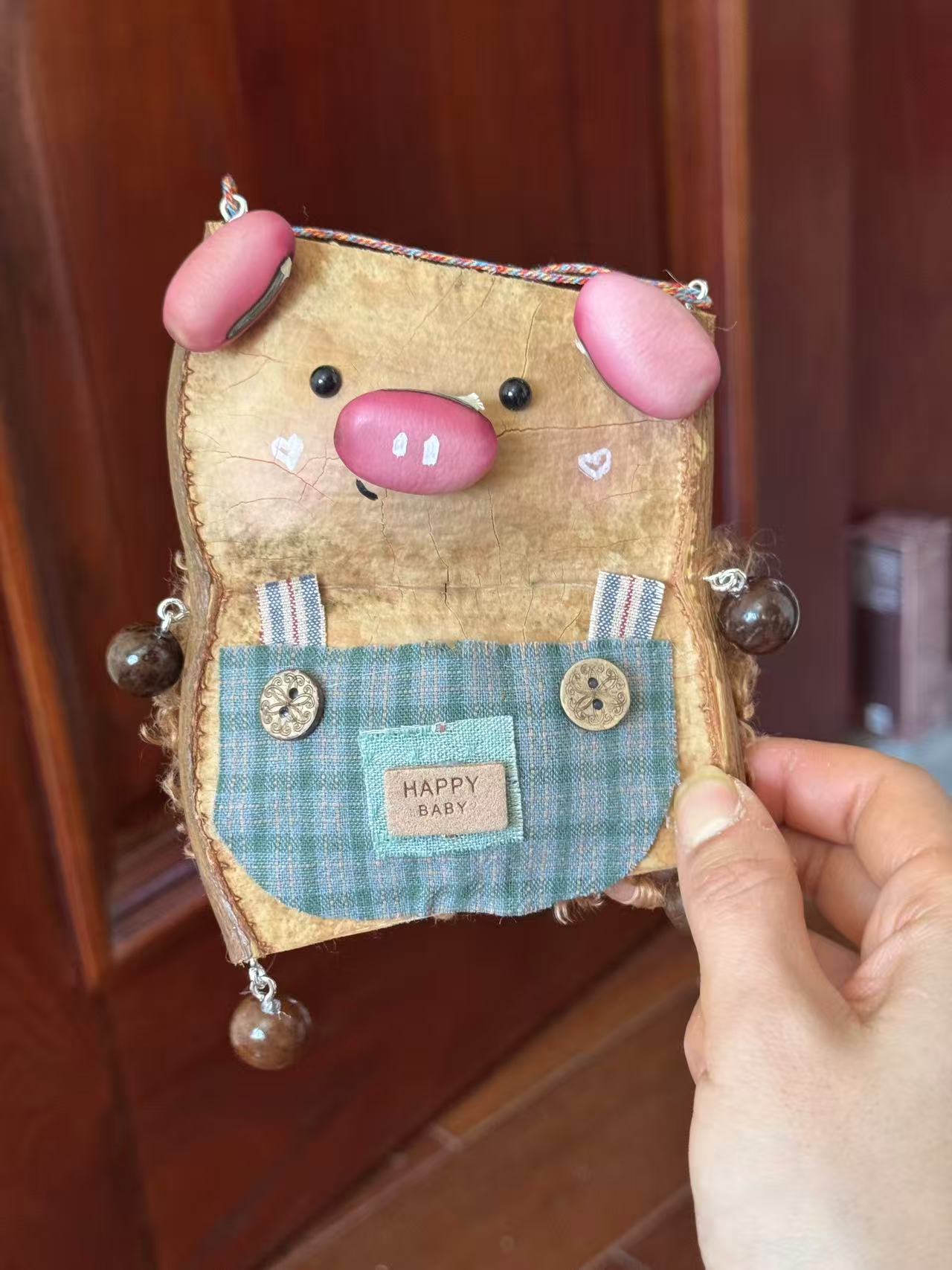 Handmade Entada Double Bean Pod Ornament